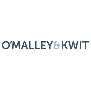 O'Malley & Kwit logo Art Direction by: Bart Crosby, Crosby Associates